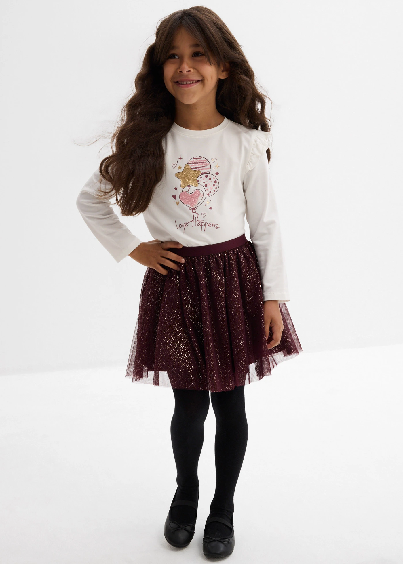 Mini szoknya tüllből • borvörös • bonprix áruház