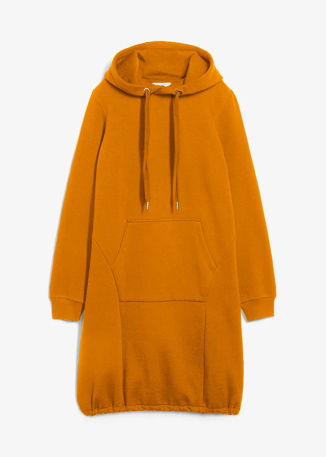 Robe sweat en coton mélangé • fauve • Boutique bonprix