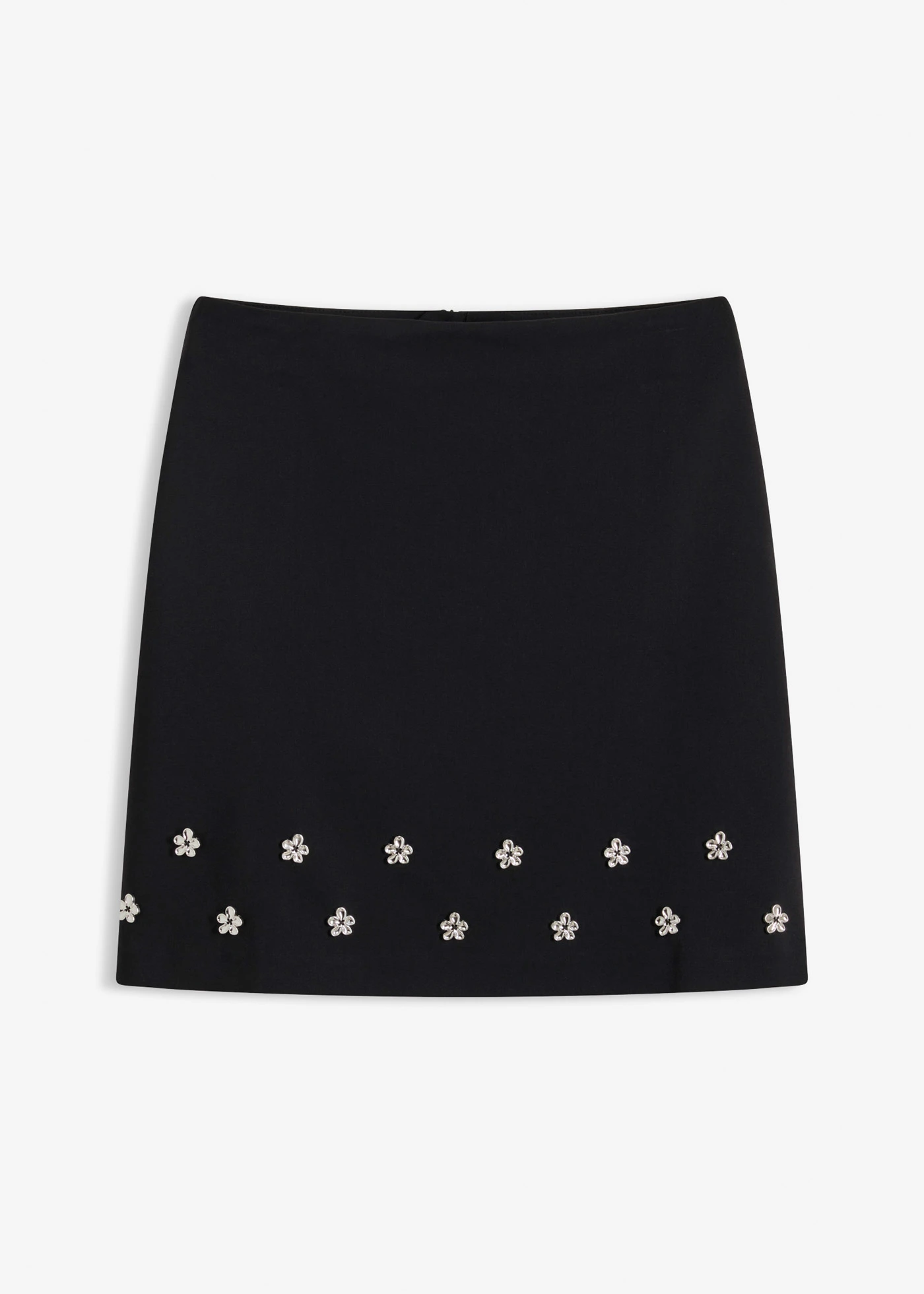 Fustă mini din bumbac • negru • magazin bonprix