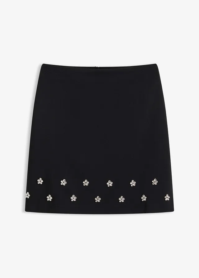 Minirok van katoen • zwart • bonprix online shop