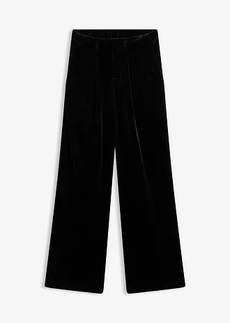 Pantalon en velours, Couleur: noir