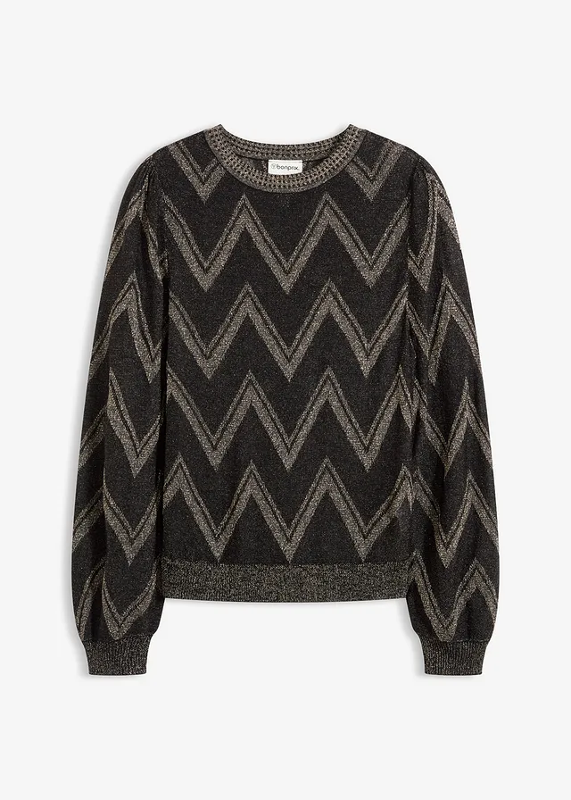 Pull en fine maille brillante