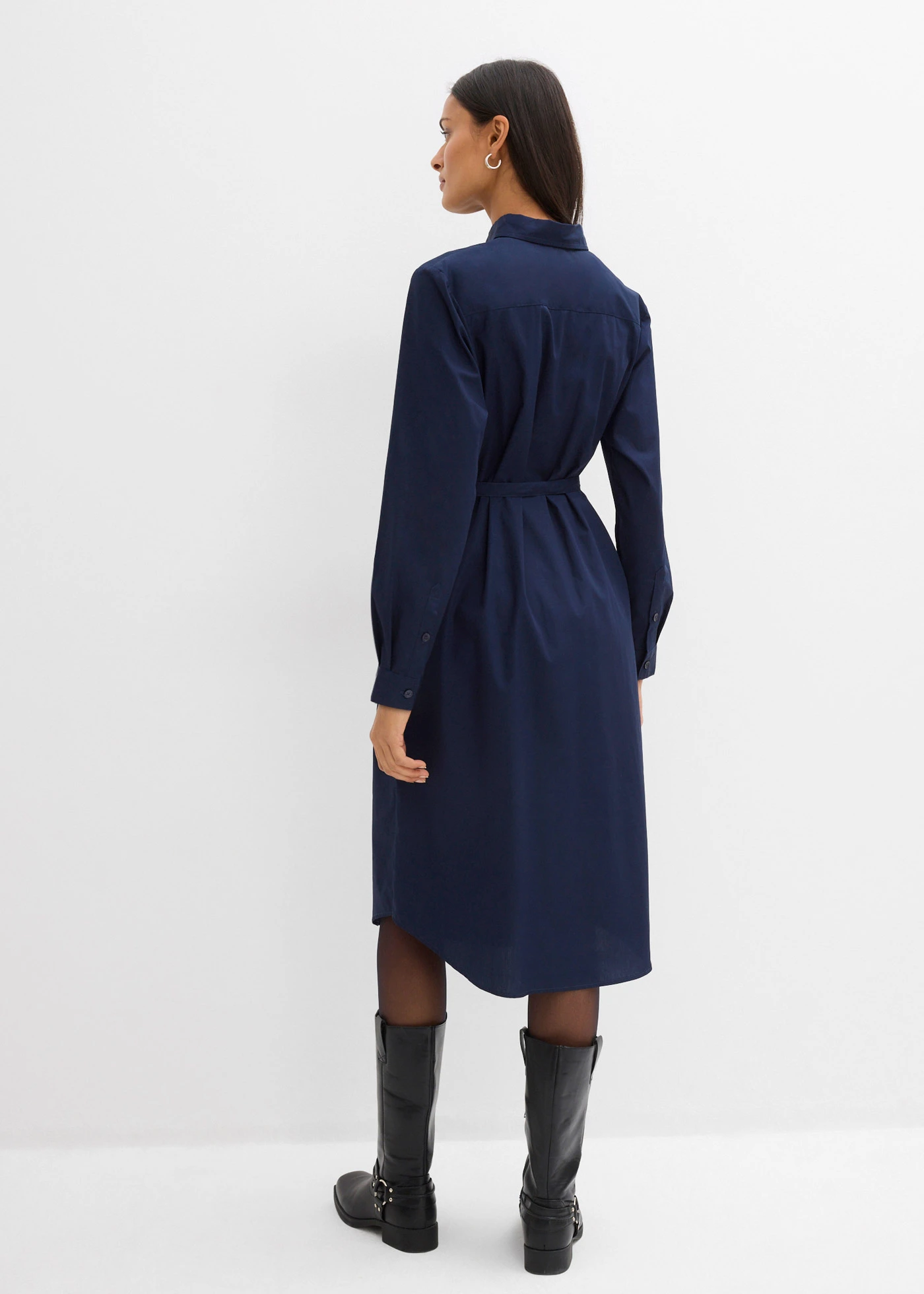 Rochie midi din bumbac organic 100% • bleumarin • magazin bonprix