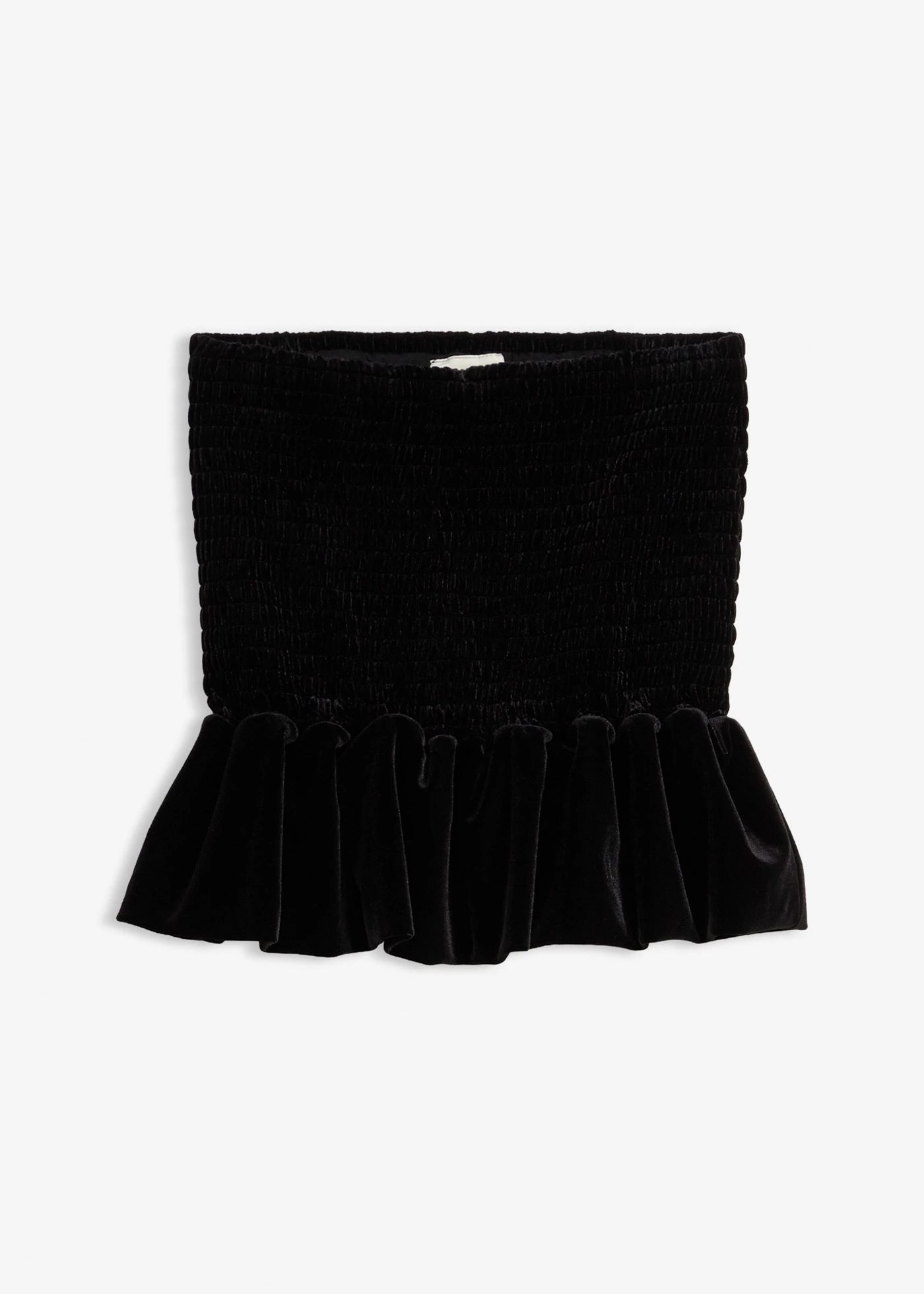 Jupe-short en velours doux • noir • Boutique bonprix