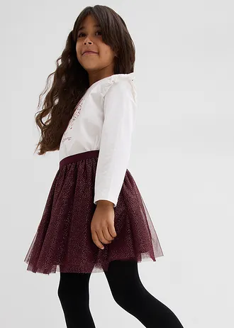 Mini szoknya tüllből • borvörös • bonprix áruház