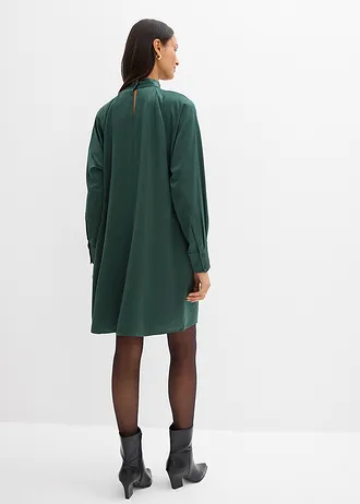 Sukienka z mieszanki wiskozy • cienisty zielony • sklep bonprix