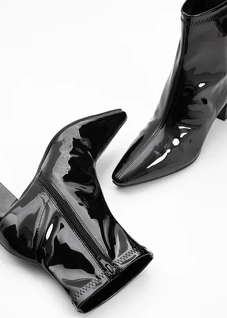 Krótkie kozaki • czarny • sklep bonprix