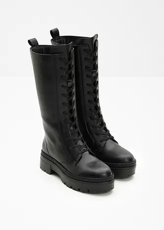 Bottes à lacets • noir • Boutique bonprix