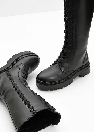 Bottes à lacets • noir • Boutique bonprix