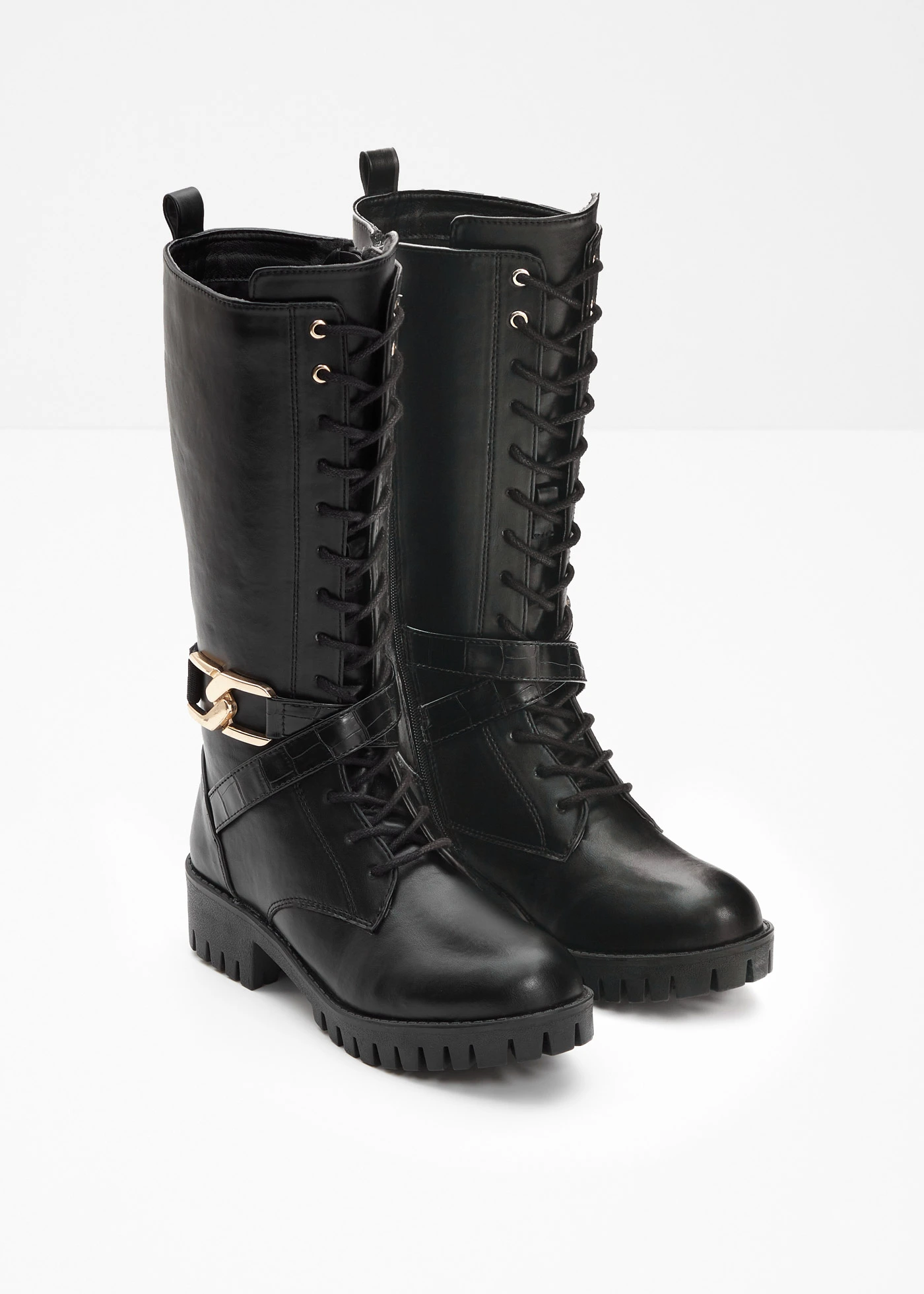 Bottines à lacets • noir • Boutique bonprix
