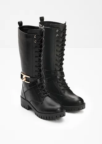 Bottines à lacets • noir • Boutique bonprix