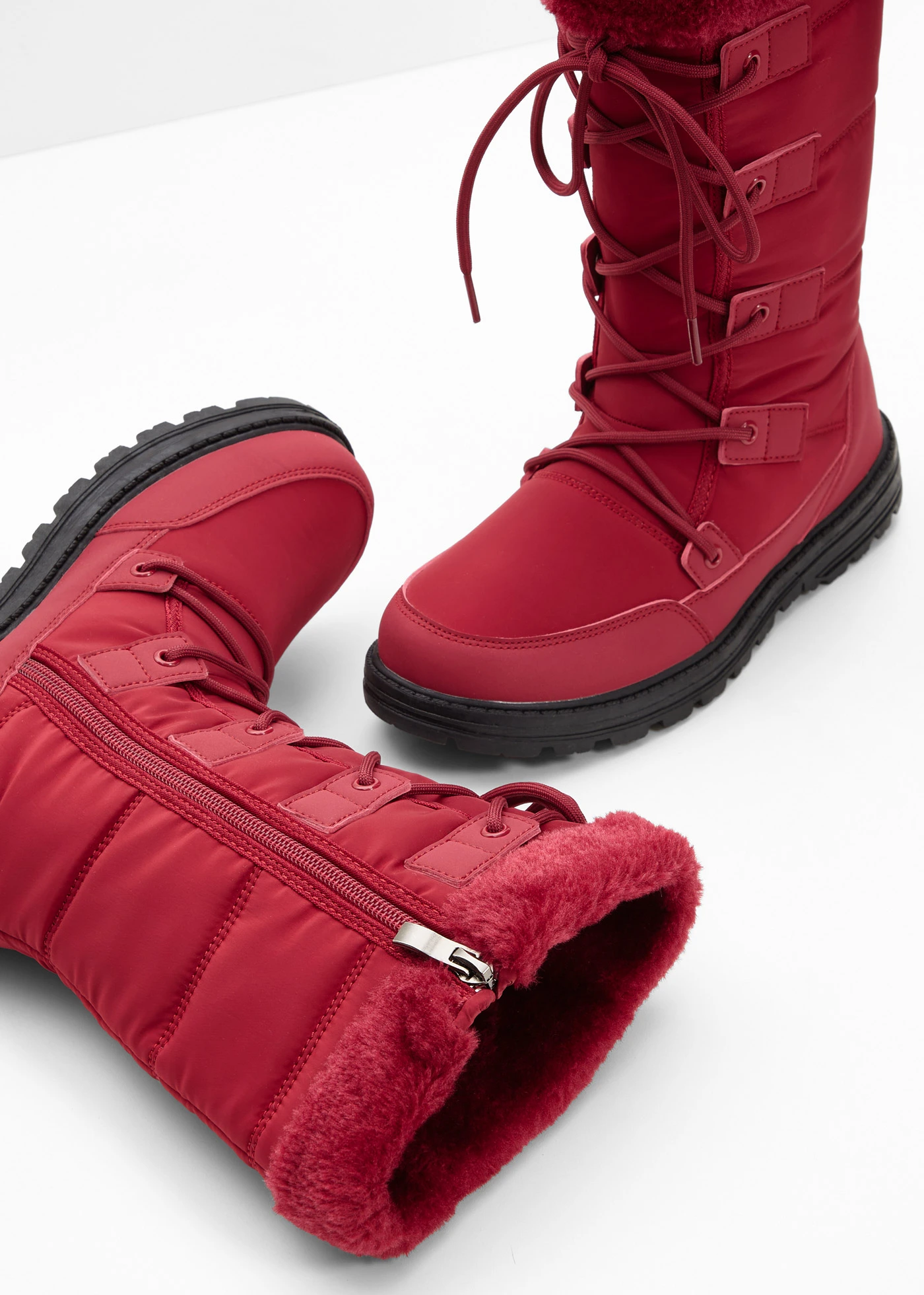 Veterboots • donkerrood • bonprix online shop