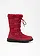 Winterboots met veters, Kleur: donkerrood