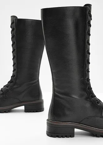 Bottes à lacets • noir • Boutique bonprix