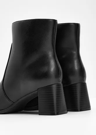 Bottines à talon carré • noir • Boutique bonprix