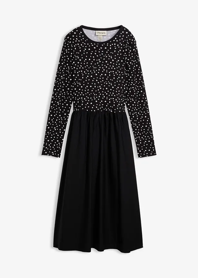 Rochie din mix de materiale din bumbac 100%