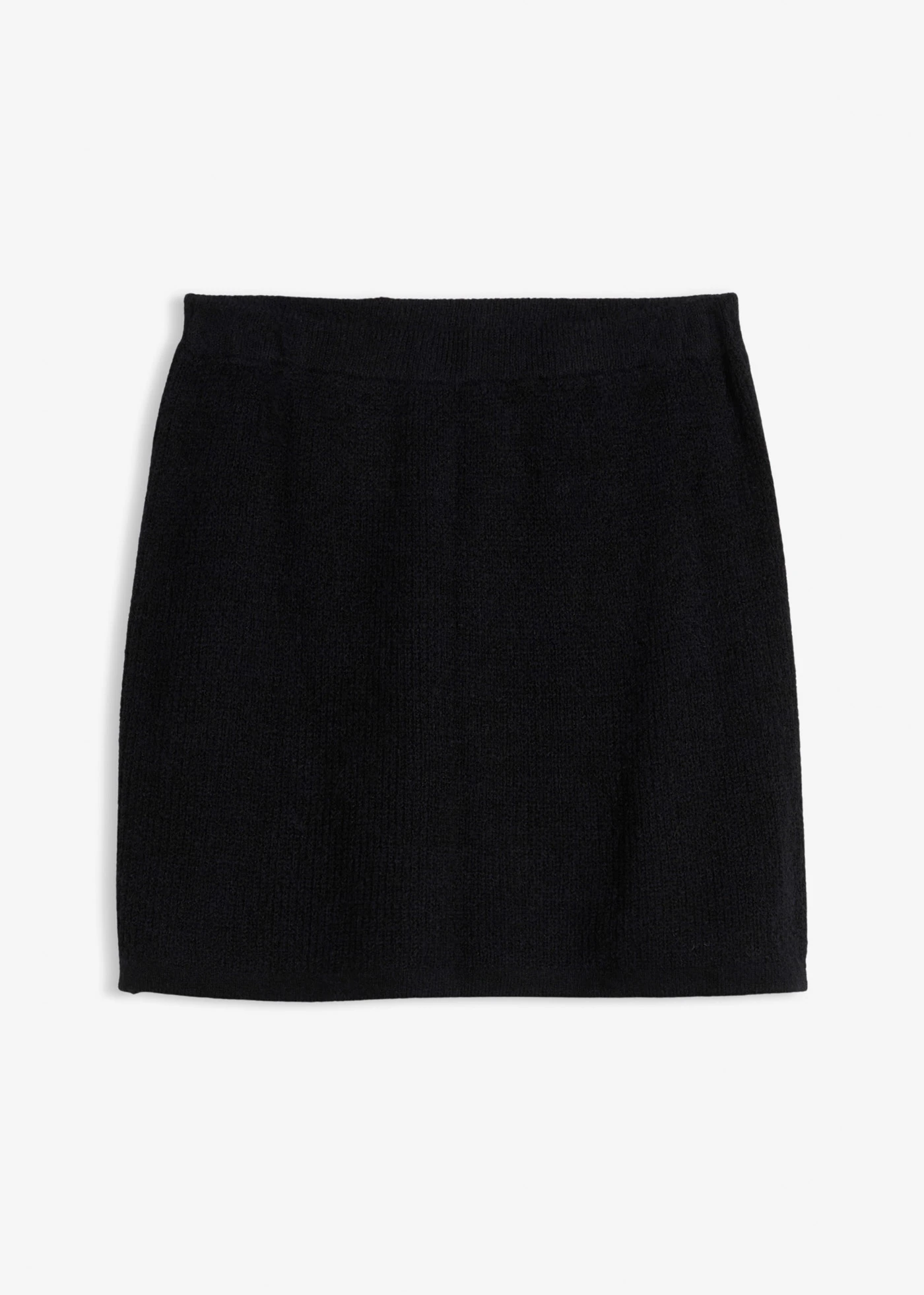 Krátká pletená sukně • černá • bonprix obchod