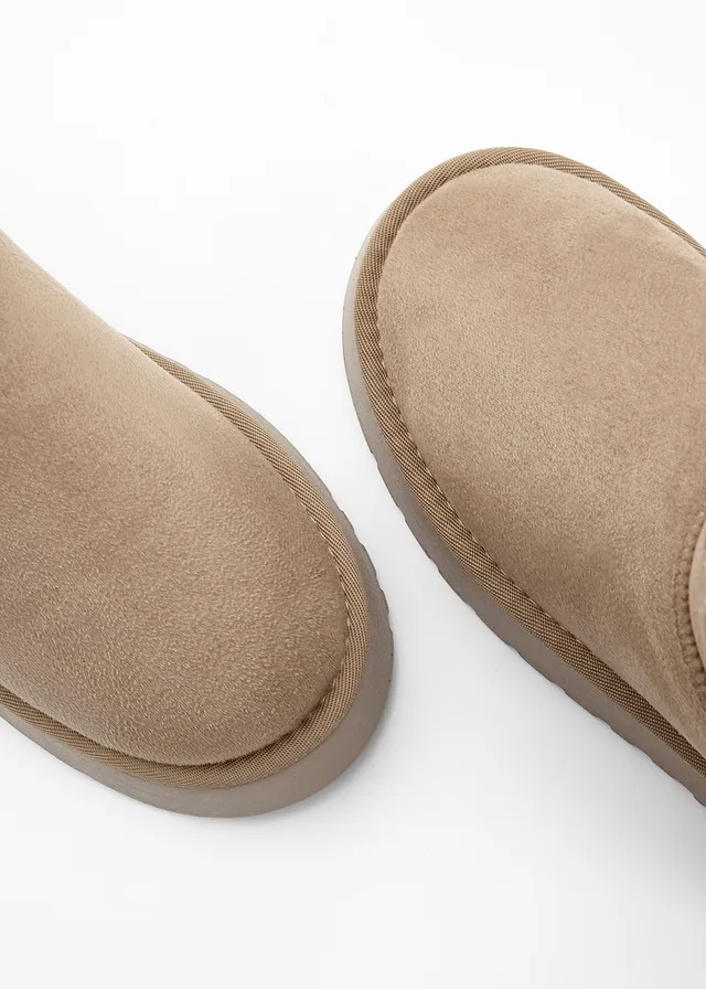 Plateau boots, Kleur: lichtkaki