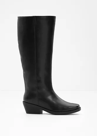 Bottes tige haute, Couleur: noir