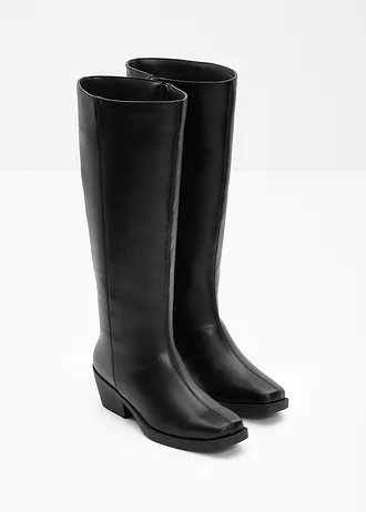 Bottes tige haute, Couleur: noir