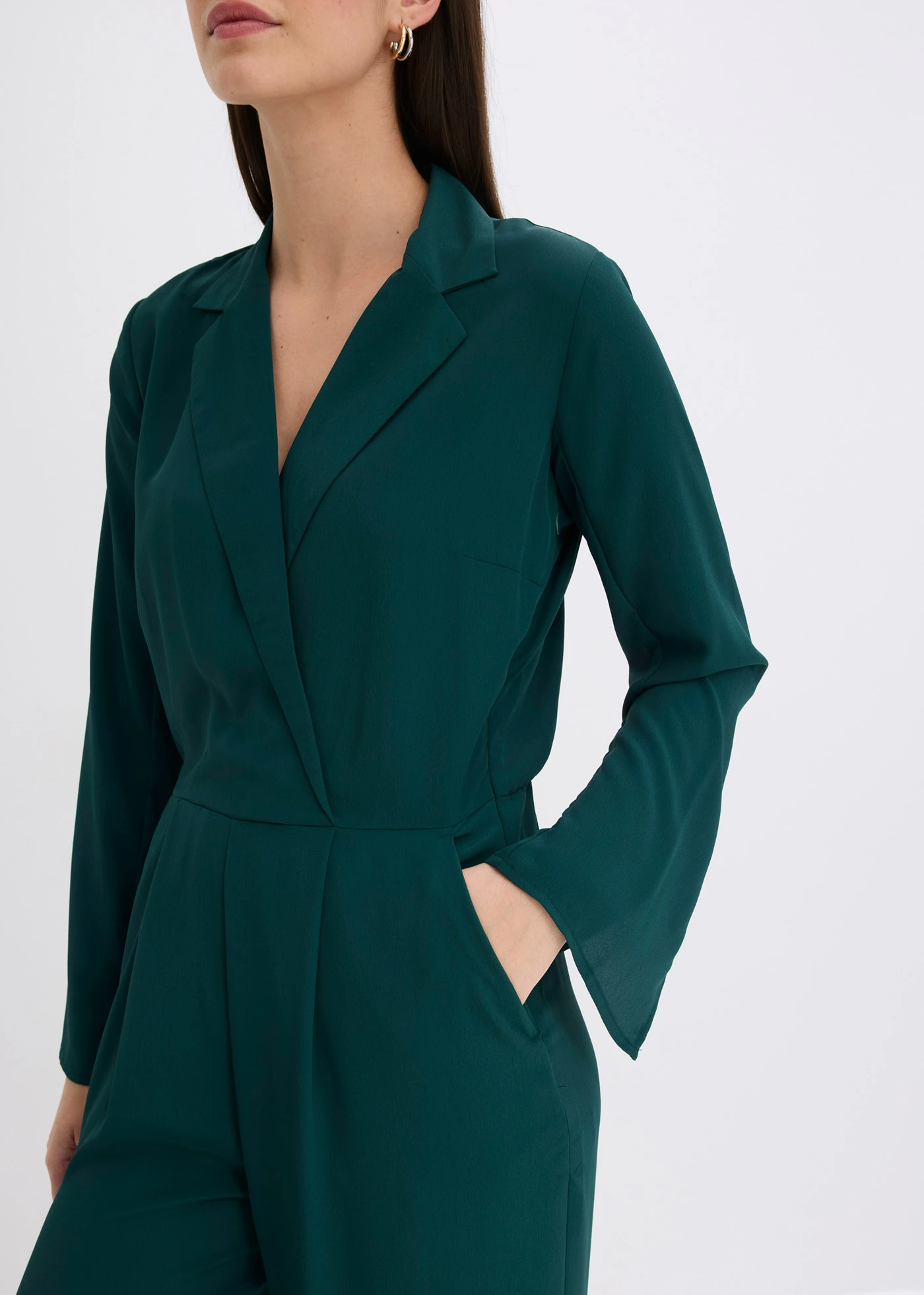 Kombinezon • głęboki zielony • sklep bonprix