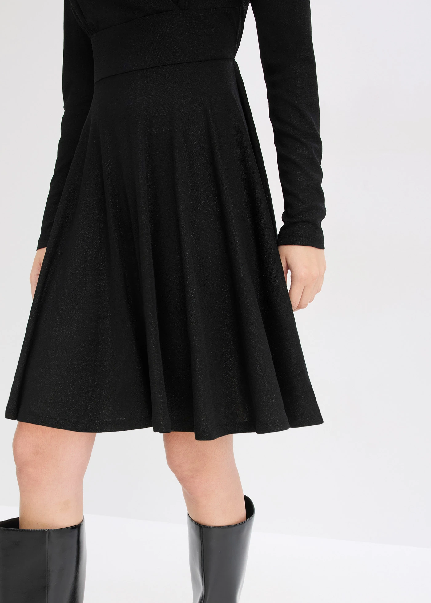 Rochie din jerse • negru • magazin bonprix