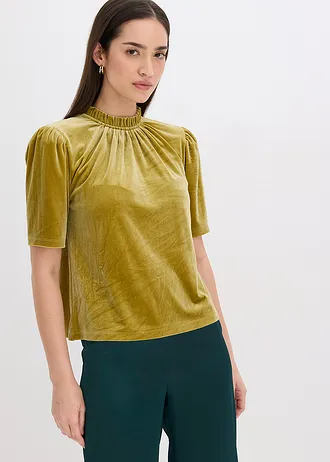 Fluwelen shirt, Kleur: goudkleur