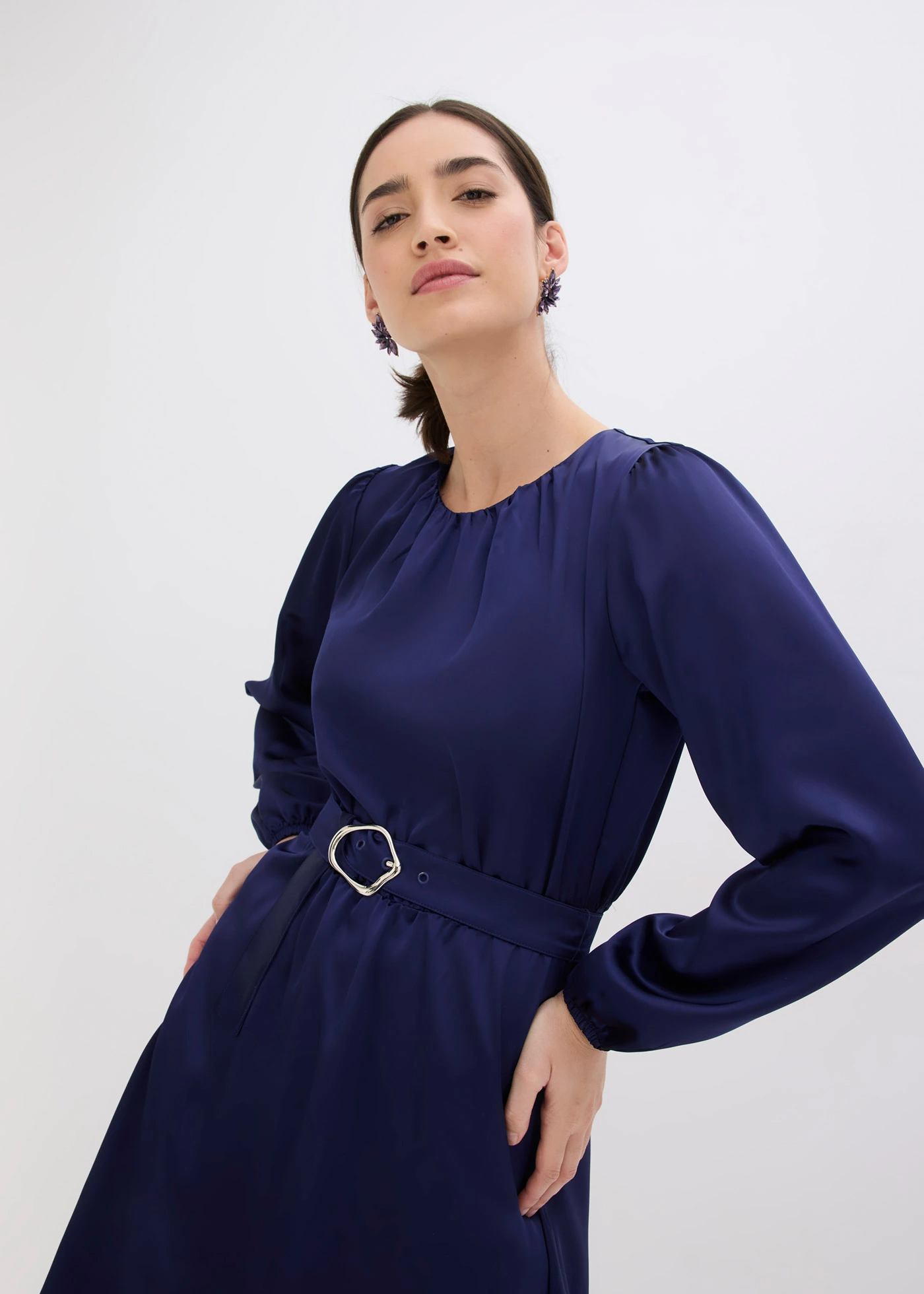 Robe courte • bleu foncé • Boutique bonprix