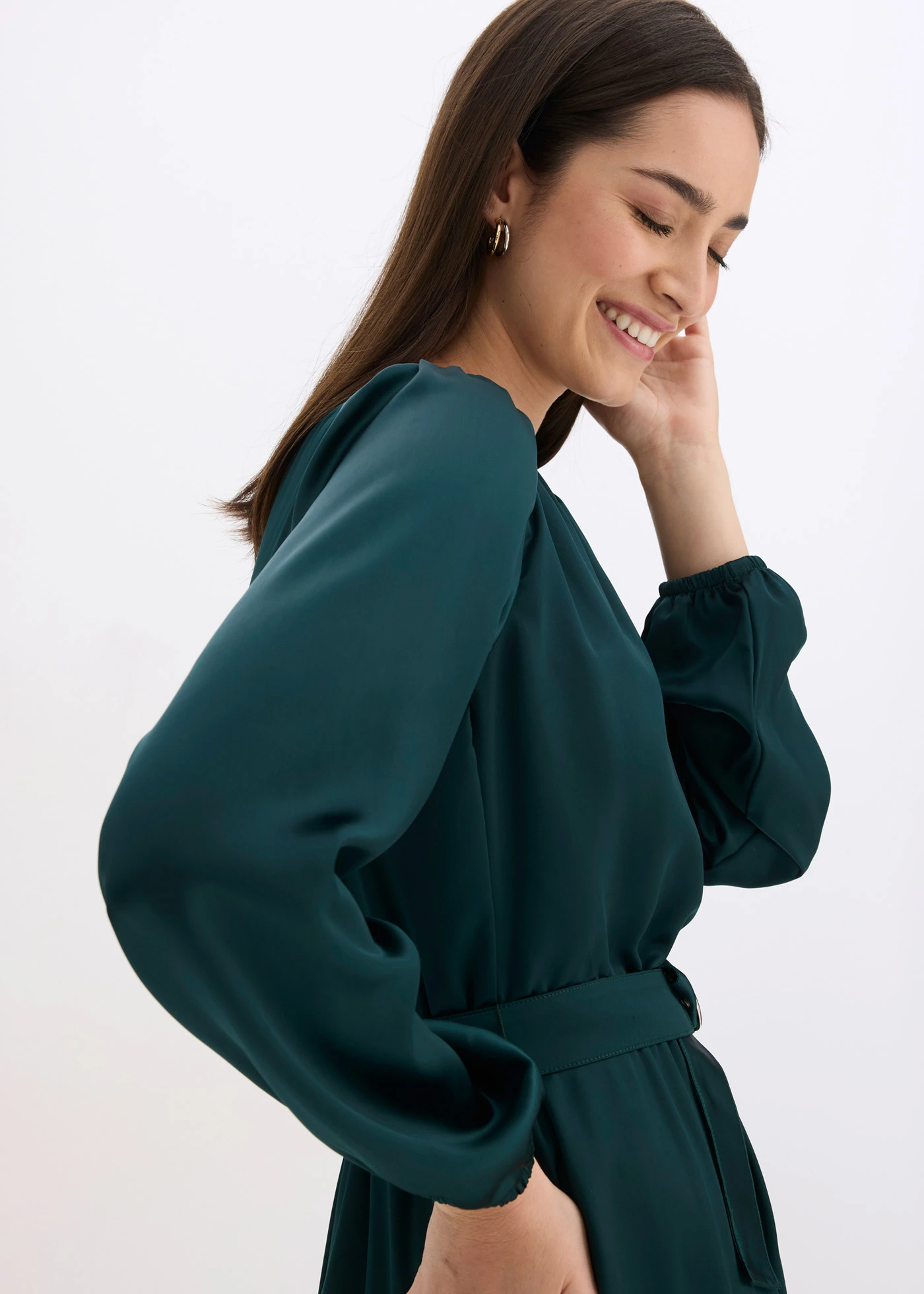 Sukienka mini • ciemnozielony • sklep bonprix