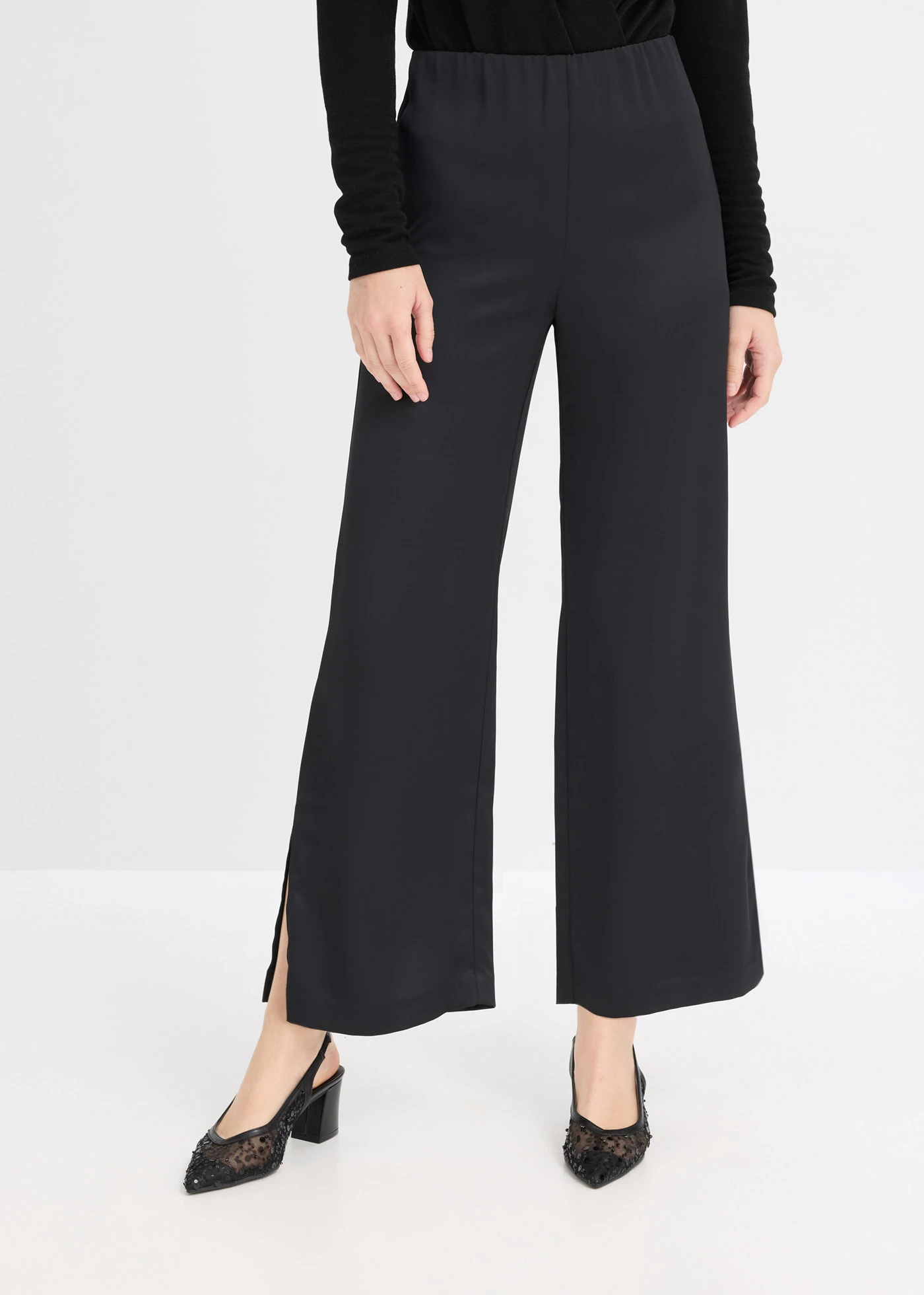 Pantalon palazzo • noir • Boutique bonprix
