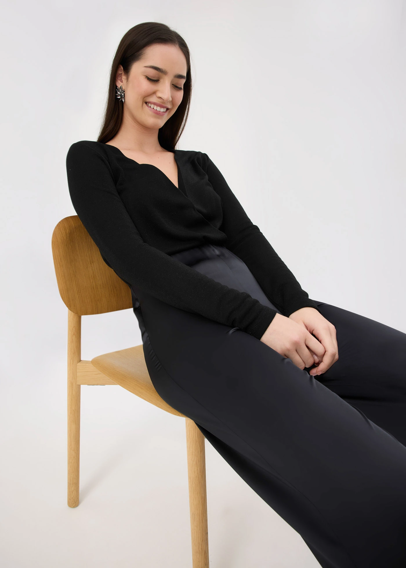 Palazzo kalhoty • černá • bonprix obchod