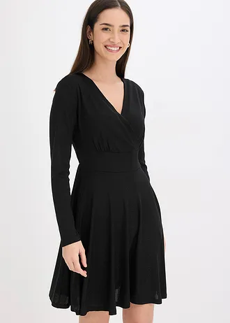 Rochie din jerse • negru • magazin bonprix