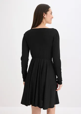 Jersey jurk • zwart • bonprix online shop
