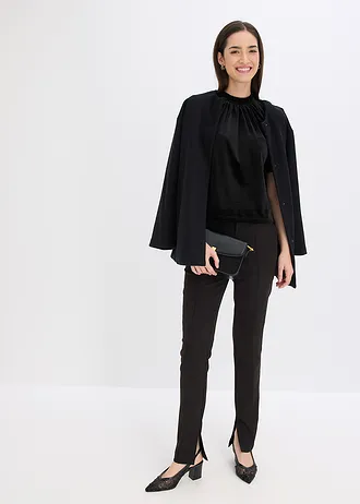 Fluwelen shirt, Kleur: zwart