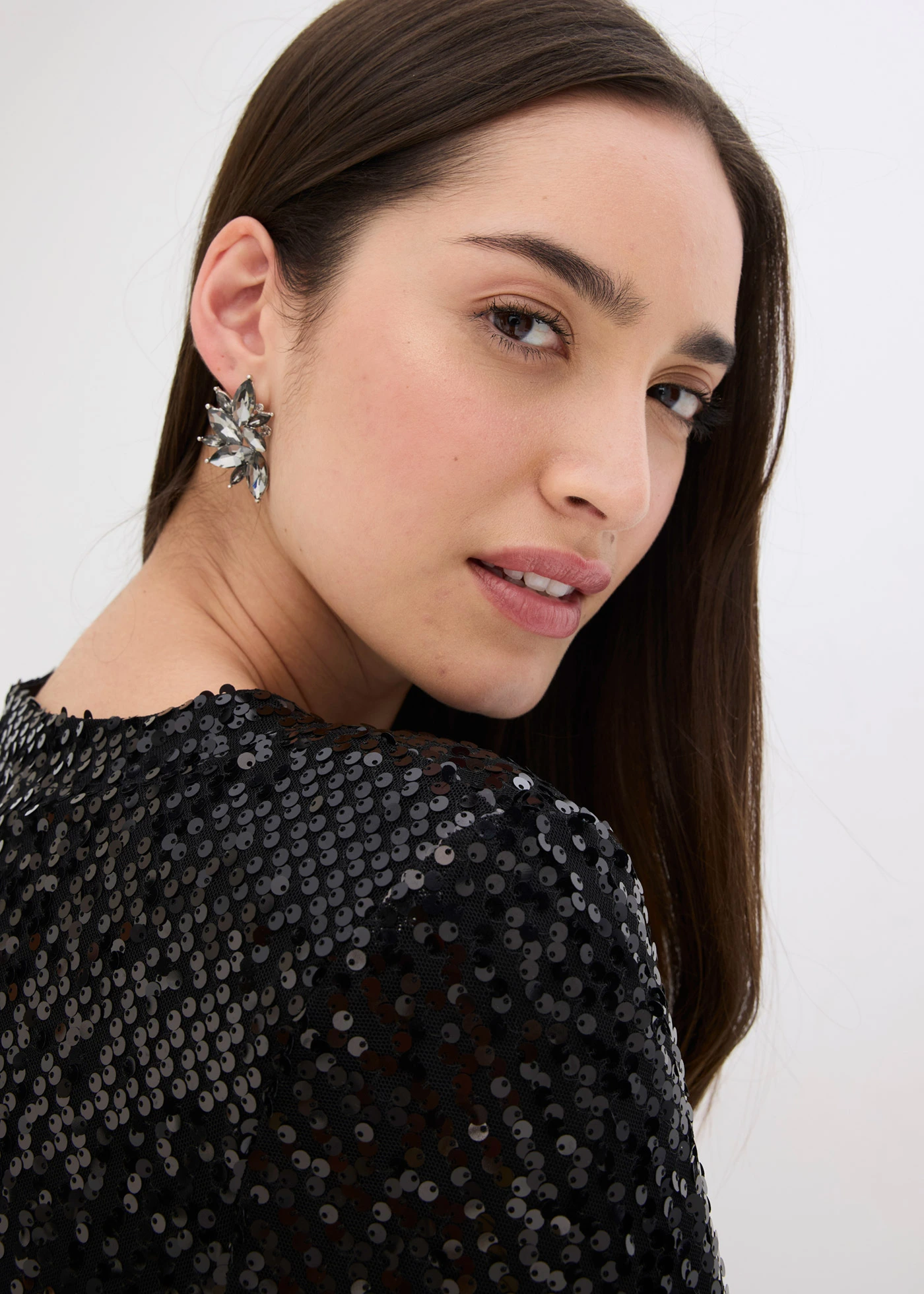 Gilet à sequins • noir • Boutique bonprix