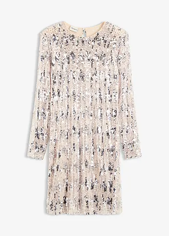 Rochie cu paiete • auriu/argintiu • magazin bonprix