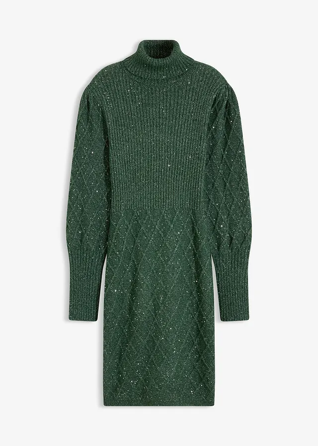 Rochie tricotată ornată cu paiete