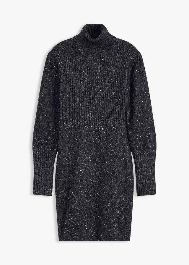 Rochie tricotată ornată cu paiete