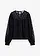Longsleeve met kant, Kleur: zwart