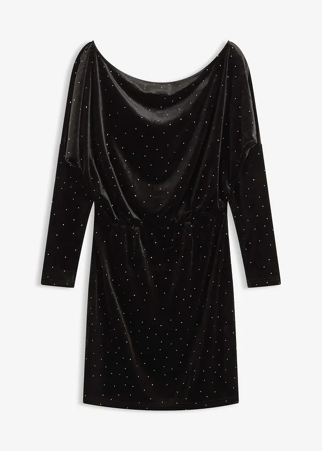 Rochie mini din satin fluid, cu sclipici