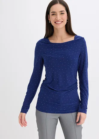 Longsleeve, Kleur: middernachtblauw