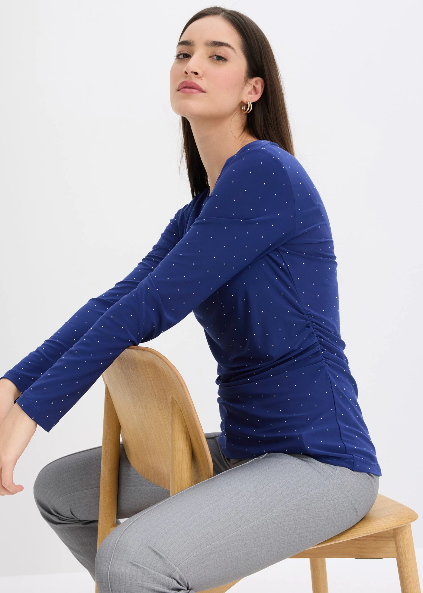 T-shirt manches longues • bleu nuit • Boutique bonprix