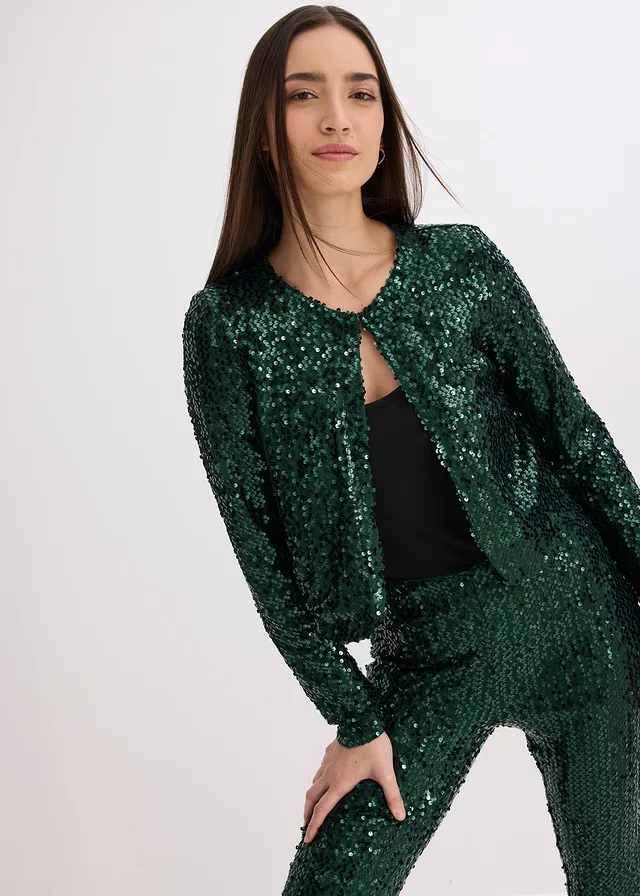 Gilet à sequins • vert profond • product-page.page-title-suffix