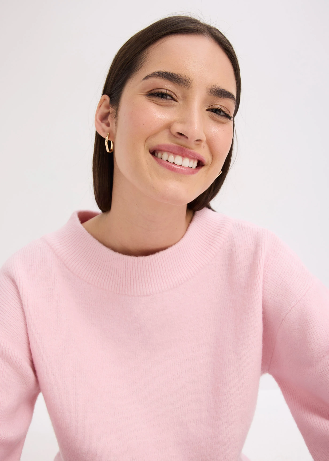 Pull à manches ballon • rose cristal • Boutique bonprix