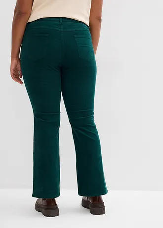 Pantalon en velours côtelé, Couleur: vert profond