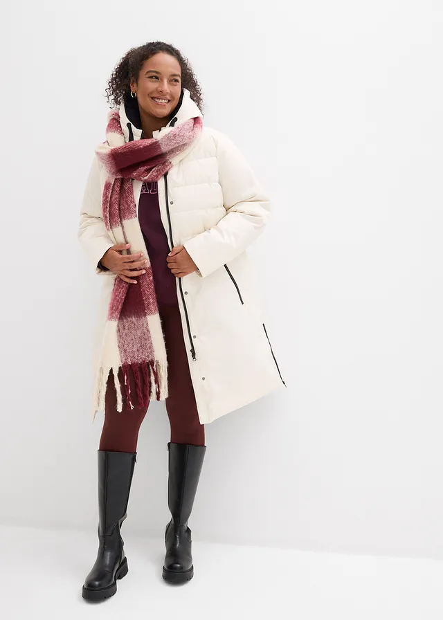 Manteau matelassé, Couleur: beige naturel