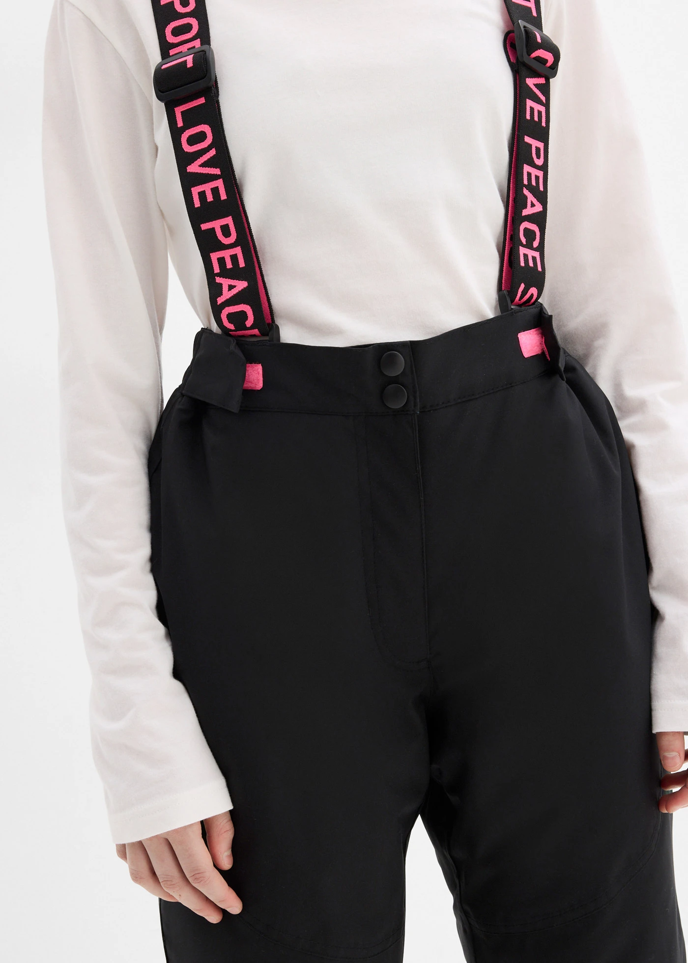 Pantalon de ski imperméable avec bretelles amovibles • noir • Boutique bonprix