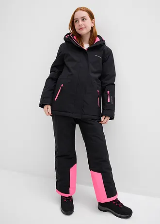 Waterdichte skibroek met afneembare bandjes, Kleur: zwart