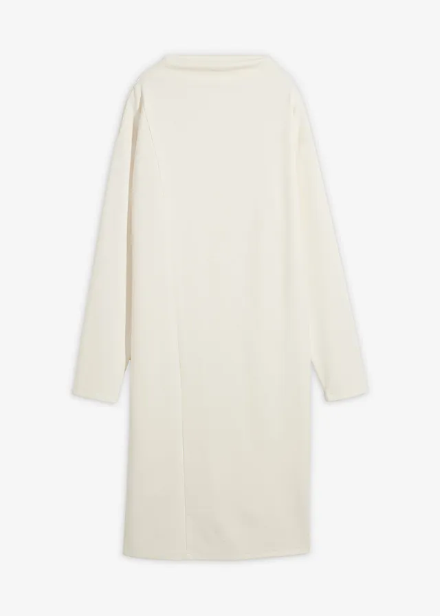 Robe midi en viscose mélangée • blanc nacré • Boutique bonprix