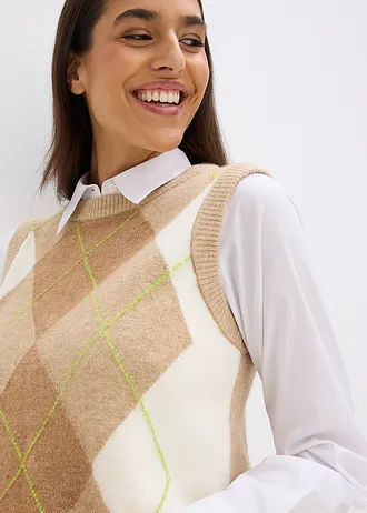 Spencer • latte macchiato-crèmewit grafische print • bonprix online shop